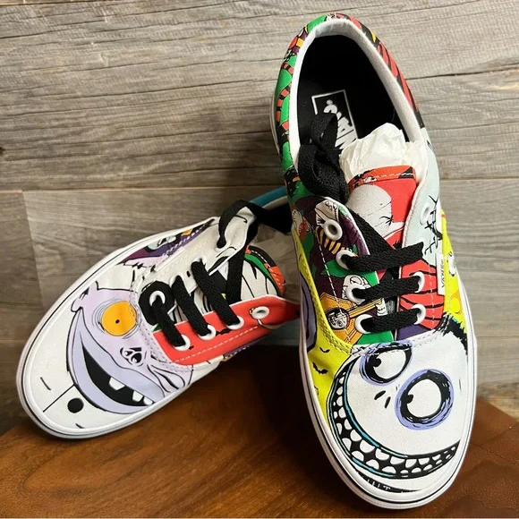 Vans Era x🎄🎃 Nightmare Before Christmas Halloween Town Sneakers, W7|M5.5 - Picture 1 of 16